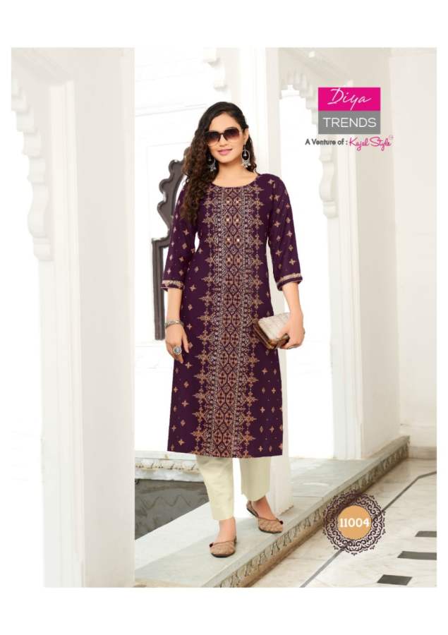 Gardencity 11 Fancy Ethnic Wear Rayon Designer Kurti Latest Collection